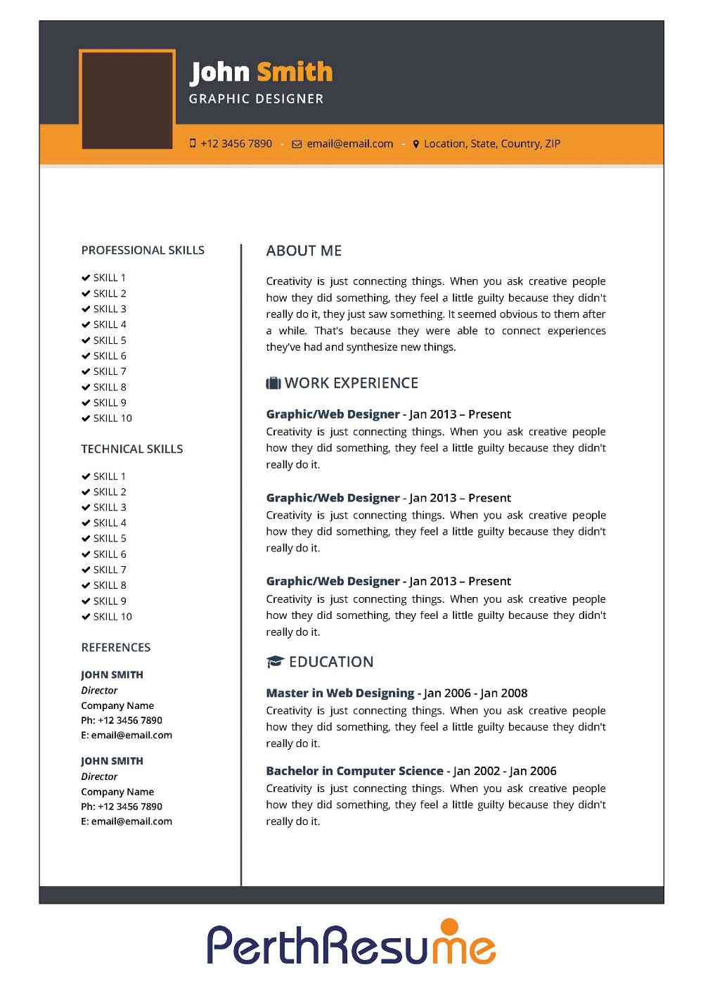 Executive resume writing perth